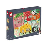 Janod Animal Farm Lock Activity Board-5 Types of Fasteners-FSC Wooden Toy-3 Year