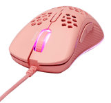 DELTACO GAMING – PM75 Ultralight Gaming Mouse, RGB, Pink (GAM-108-P)