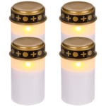 4-pack - Gravljus LED / Ljus - Ljus för gravar 1200 timmar 4-Pack