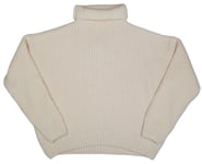 ANINE BING Ladies Alpaca Wool Sydney Turtleneck Sweater White S NEW RRP: 310