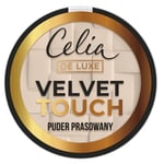 5900525065148 De Luxe Velvet Touch puder prasowany 101 Transparent Beige 9g Celi