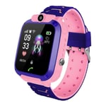 Barn Smart Watch 4g Gps Wifi Videosamtal Sos Tracker Vattentät Barn Smartwatch Kamera Rosa rosa