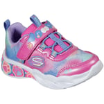 Skechers Girls Lil BOBS Pretty Paws Shoes Light Up - Pink - Size UK 4 Infant