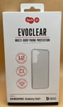 Tech21 Evo Samsung Galaxy S22+ Shockproof Gel Case Cover Clear Multi New Samsung