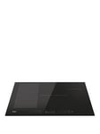 Haier Hamtsj86Mc/1 I-Move Series 6 80Cm Wide Induction Hob, 4 Flexible Cooking Areas - Black - Hob Only