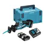 Scie sabre récipro 18V LXT (2x5,0 Ah) en coffret MAKPAC - MAKITA DJR189RTJ