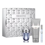 Paco Rabanne INVICTUS Gift Set 50ml Eau De Toilette, 10ml EDT & 100ml Shower Gel