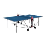 SPONETA - Table Tennis de Table - Table Ping Pong Compacte - Usage Intérieur - Bleu et noir