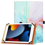 HGWALP Étui Universel pour Tablette 9 Pouces 10 Pouces, Étui Folio Universel Housse de Protection pour Tablette Tactile 9" 10.1", avec Bande de Fixation en Silicone Réglable et Dragonne-MBBL