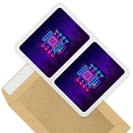 2 x Rectangle Stickers 10cm - Game Zone Gaming Room Gamer #45126