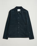 NN07 Zander Corduroy Overshirt Navy Blue