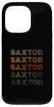 Coque pour iPhone 13 Pro Love Heart Saxton Tee Grunge Vintage Style Saxton Noir