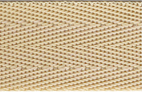 Väskband Polypropylen 25mm fiskbenmönstrad Beige