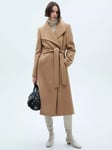 Mango Sirenita Wool Blend Wrap Coat