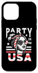 Coque pour iPhone 12 mini American flag Party in the USA 4th of July