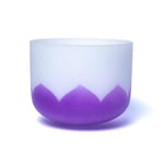 Crystal Singing Bowl Lotus Chakra 7 B-Tone 432Hz  30 Cm