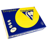 Clairefontaine Lot de 5 Ramettes 500 Feuilles Papier 80g A4 210x297 mm Certifié FSCjaune soleil