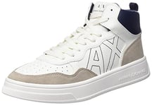 Armani Exchange Femme Seattle Mid with Contrast Stitched Logo Basket, S030, 39.5 EU Étroit