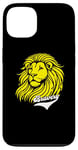 Coque pour iPhone 13 Lion jaune Bravery Lion inspirant mignon