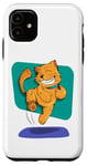 Coque pour iPhone 11 Joli t-shirt chat dansant avec tous les sourires et la vie