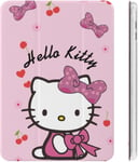 Hello Kitty Étui Pour Ipad 2020 Matériau Tpu Antichoc Réglage Automatique De L'angle De Veille/Réveil Mignon Housse De Protection Transparente 10.2in