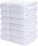 SIMPLI-MAGIC 79404 Bath Towels, White, 25x50 Inches Towels for Pool, Spa, and Gym Lightweight and Highly Absorbent Quick Drying Towels, 25 in x 50 in