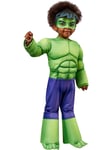 Deluxe Hulk Costume Boys Film Licensed Superhero Fancy Dress Toddler Kids