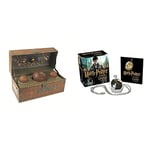 Harry Potter: Collectible Quidditch Set & Harry Potter Slytherins Locket Horcrux Kit and Sticker Book (Mega Mini Kits)
