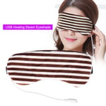 Usb Heating Steam Eyeshade Lavender Eye Mask Massager Sl 棕色条纹