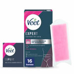 Bandes Épilatoire Corporelles Veet Expert Bikini [16 Unités]