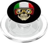 Made In Italy Cool Italian Flag Skull Illustration Graphic PopSockets PopGrip for MagSafe