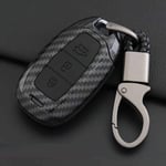 LYSHUI Étui de Protection de clé à Distance de Voiture, adapté pour Hyundai i30 Ix35 KONA Encino Solaris Azera Grandeur Ig Accent Santa Fe palissade 3/4/5 Bouton