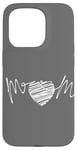 Coque pour iPhone 15 Pro Cœur maman maman mère pour femme parfait pour Thanksgiving