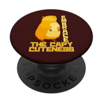 Embrassez le jeu de mots Capybara Capy-Cuteness pour les visiteurs du zoo PopSockets PopGrip Adhésif