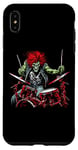 Coque pour iPhone XS Max Kit de batterie Rock and Roll Band Rock On Drum du batteur Skeleton Guy