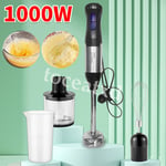 4-IN-1 Hand Blender 1000W Electric Stick Curry Puree Food Mixer Whisk & Chopper