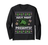 Marvel Hulk Smash Presents Holiday Long Sleeve T-Shirt