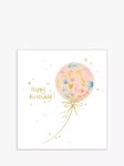 The Proper Mail Company Floral Balloon Birthday Card