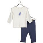 BLUE SEVEN Baby set skjorta + byxor offwhite