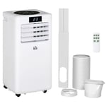 HOMCOM 10000 Mobile Portable Air Conditioner Ac Unit w/ RC, for Bedroom, White