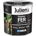 Peinture solvant fer métal anti rouille noir RAL 9005 mat 2L 10 ans JULIEN