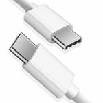 Fast Charging Type C to USB-C Universal Phone Charger Data Cable Lead - 1 Meter