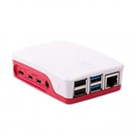 Boitier PC - Raspberry Pi - 4 - Rouge et blanc - Protection pour carte Raspberry Pi 4