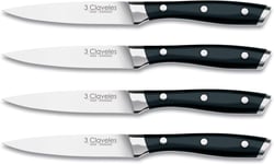 3 Claveles Lot De 4 Couteaux À Steak Professionnels, Set D'Ustensiles De Cuisine