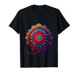 Graphic Novelty Sacred Geometry Circle Design T-Shirt