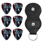 Red Riding Hood Capodastre pour guitare électrique, acoustique et basse avec médiators, équipement durable et accessoires de guitare 0,71 mm