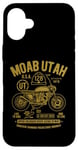 Coque pour iPhone 16 Plus Moab Utah Route U-128 Colorado River Retro Moto Design