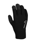 Nike Mens Knitted Twisted Grip Gloves (Black) - Size Small/Medium