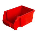 Viso Bac à bec en plastique - 1 L porte étiquette polypropylène rouge 10 x H 7 P 16 cm