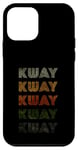 Coque pour iPhone 12 mini T-shirt Kway Love Heart style grunge vintage noir Kway